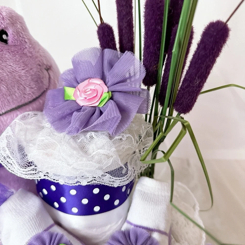 Frog Diaper Cake, Baby Shower Gift